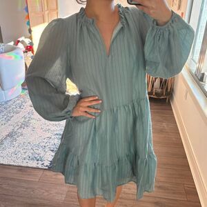 Jade melody tam blue long sleeve dress size XL